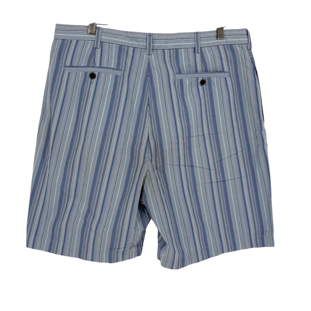 Tommy Hilfiger Men's Shorts Size 38‎ Blue White Vertical Stripe 100% Cotton - Picture 3 of 8